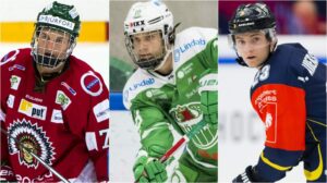 Tre SHL-spelare rankade topp-10 på statusfylld draftlista