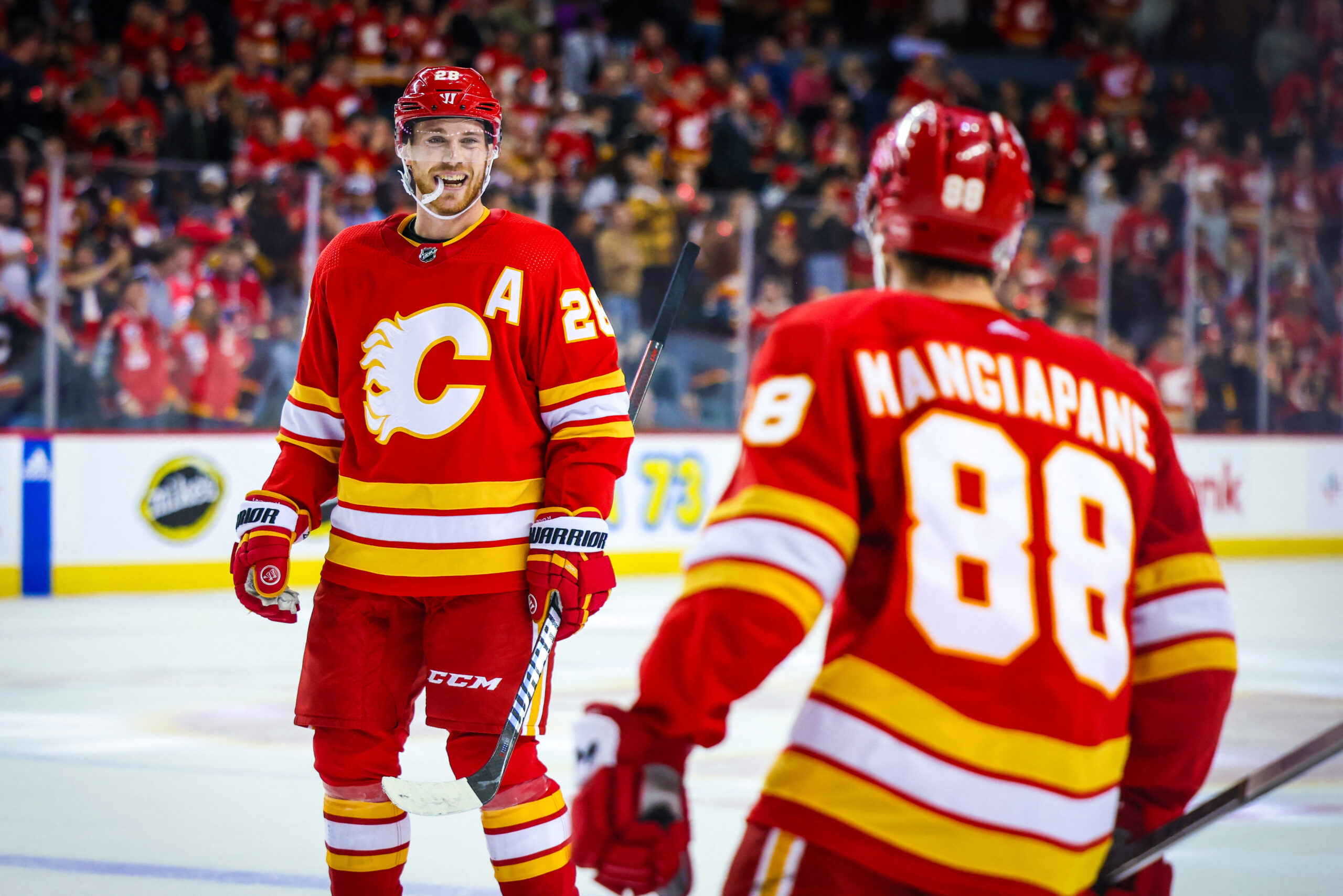 Tuff match slutade med seger för Calgary mot Carolina