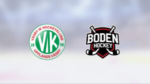 Fem raka segrar för Väsby – efter 3-2 mot Bodens HF