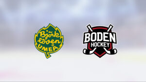 Björklöven tog ännu en seger – 4-2 mot Boden