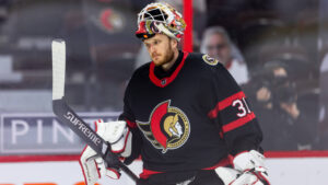 Anton Forsberg håller första nollan i NHL