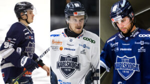 Markus Modigs, Edwin Lindström och Gustav Willman Borvik lämnar Karlskoga