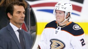 Anaheim Ducks coach hyllar Isac Lundeström