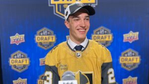 David Edstrom vald av Vegas Golden Knights i NHL-draften 2023