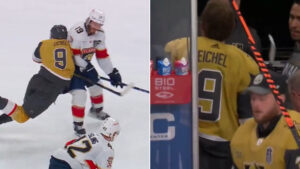 Matthew Tkachuck sänkte Jack Eichel med jättetackling: “Såg honom i sista stund”