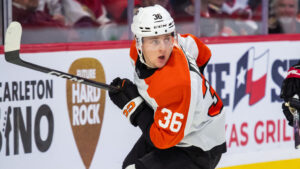 Emil Andrae flyttas ner till AHL av Philadelphia Flyers