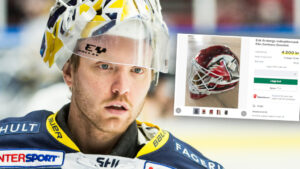 Erik Ersberg donerar KHL-mask till Ukraina