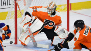 Samuel Ersson kallas tillbaka upp av Philadelphia Flyers