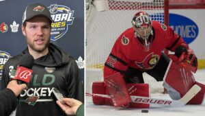 TV: Filip Gustavsson inför NHL Global Series