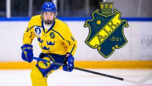 TV: AIK:s Gustav Sjöqvist var ordinarie i Hockeytvåan som 16-åring