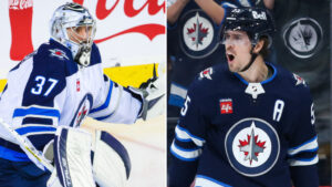 Connor Hellebuyck och Mark Scheifele skriver sjuårskontrakt med Winnipeg Jets