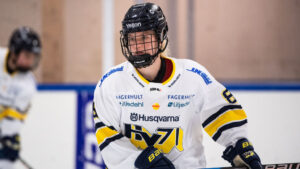 Hilda Svensson tvåmålsskytt för HV 71 i segern mot AIK