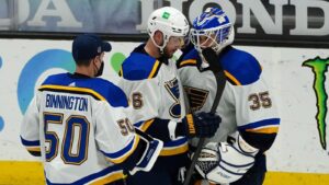 Jordan Binnington petas i Stanley Cup-premiären