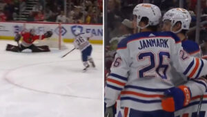 Mattias Janmark sköt sitt första mål för Edmonton Oilers