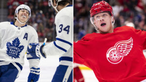 17 mål mellan Toronto Maple Leafs och Detroit Red Wings