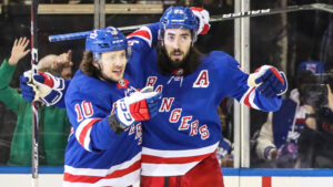 Mika Zibanejad förlängde målsviten när Rangers krossade Nashville