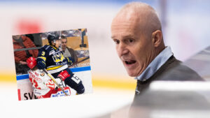 Roger Forsberg irriterad efter Daniel Bertovs tackling