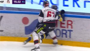 Fredrik Händemark får matchstraff i bottenfinalen mot HV71