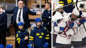 Sverige hotade USA i premiären av U18-VM – förlorade