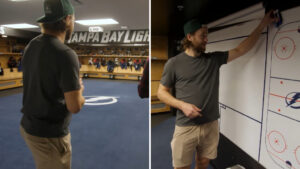 TV: Victor Hedman ger guidad tur i Tampa Bays omklädningsrum