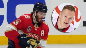 Matthew Tkachuk fick ta hjälp av lillebror Brady – för att klä på sig