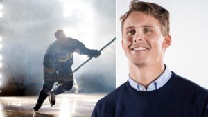 Efter provspelet – David Ullström skriver på kontrakt