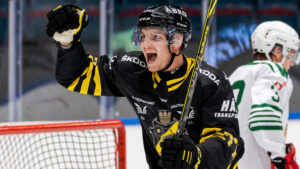 William Ignberg Nilsson med sitt första allsvenska mål i AIK:s kross