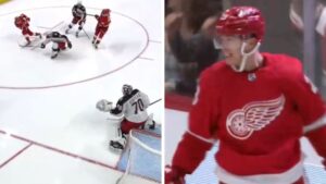 TV: Här skjuter Lucas Raymond sitt första NHL-mål