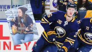 VIDEO: Sabressupporterns stämningsfulla hyllning till Rasmus Dahlin