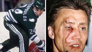 Han var inblandad i Salmings skräckskada – Old School Hockey Chris Kotsopoulos