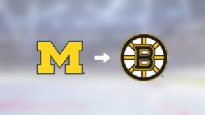 Förre University of Michigan-spelaren klar för spel i Boston Bruins