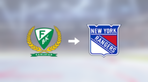 Forwarden Gustav Rydahl är nu klar för spel i New York Rangers