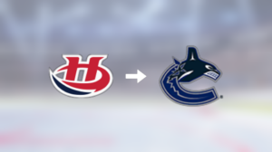 Vancouver Canucks testar forwarden Cole Shepard från Lethbridge Hurricanes