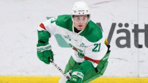 Trots förlusten – en SHL-debut att minnas för talangen: ”Familjen och vänner på läktaren”