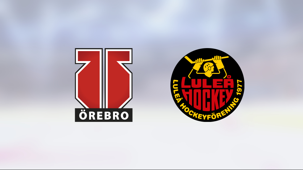 Luleå besegrade Örebro Hockey J18 med 4-2