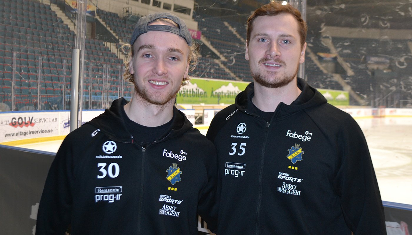 Möt Normann och Bibeau – Hockeyallsvenskans bästa målvaktspar