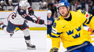 Emil Bemström och Alexander Nylander trejdade mot varandra