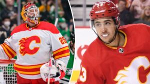 Johnny Gaudreau hyllar Jacob Markström