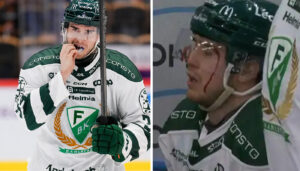 Michael Lindqvist tacklad blodig i rivalmötet med  Frölunda