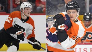 Olle Lycksell och Adam Ginning kallas upp av Philadelphia Flyers