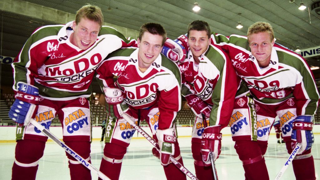 MoDo-spelarna födda 1973: Peter Forsberg, Magnus Wernblom, Andreas Salomonsson och Markus Näslund.