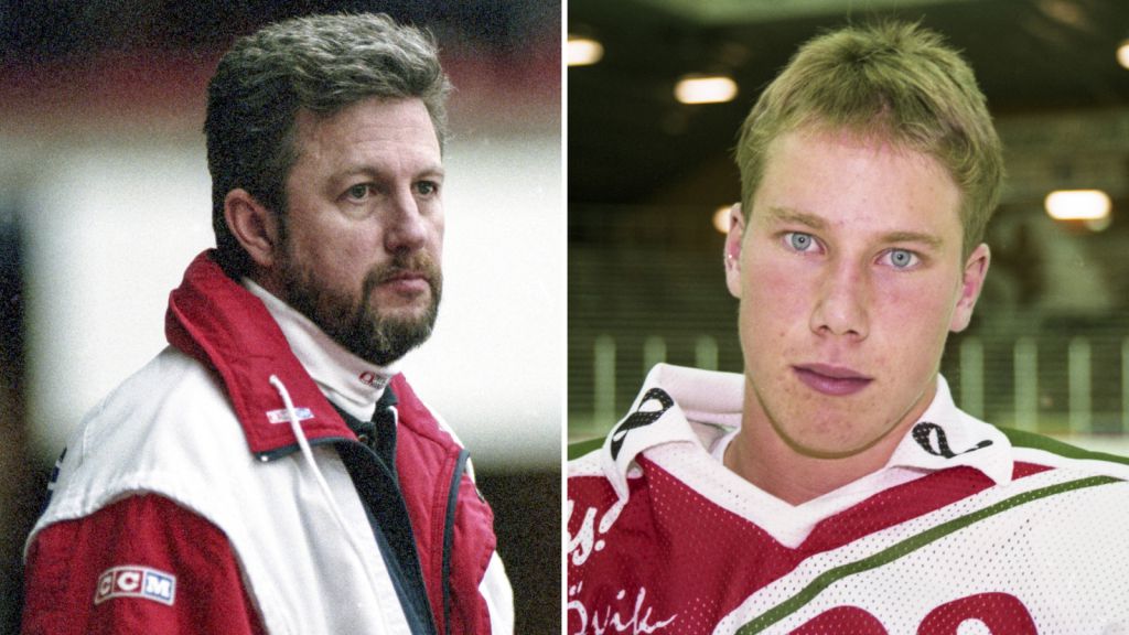 Kent Forsberg coachade sonen Peter ofta. 