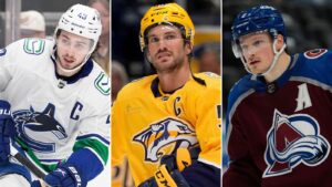 Quinn Hughes, Roman Josi och Cale Makar gör upp om Norris Trophy