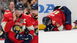 Aleksander Barkov spelar i den tredje finalmatchen