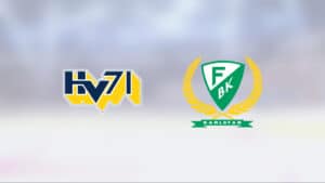 Tre poäng till HV 71 efter avgörande i slutperioden mot Färjestad