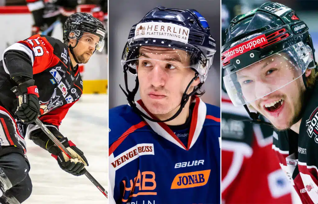 Sebastian Walfridsson, Oliver Lexenberg och Markus Magnusson har varit runt i flera av Hockeyettans olika serier. Foto: Bildbyrån