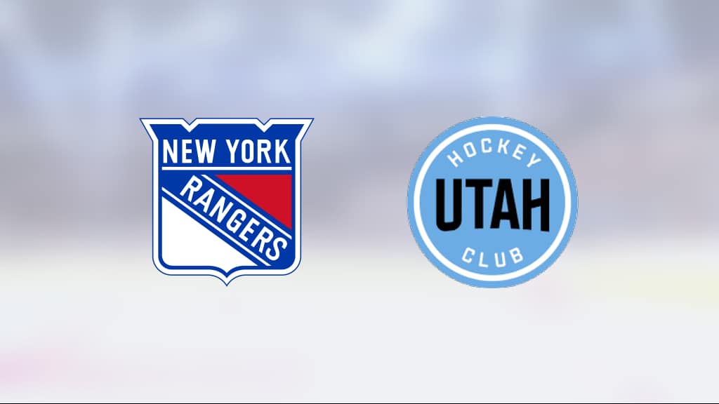 Utah för starka – NY Rangers föll i förlängningen