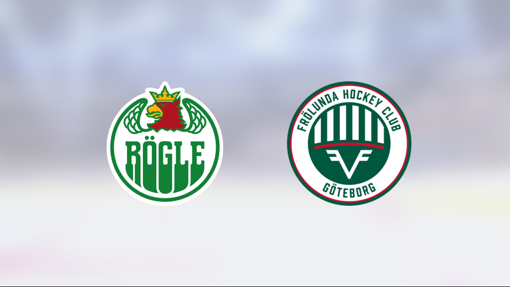 Frölunda segrare borta mot Rögle