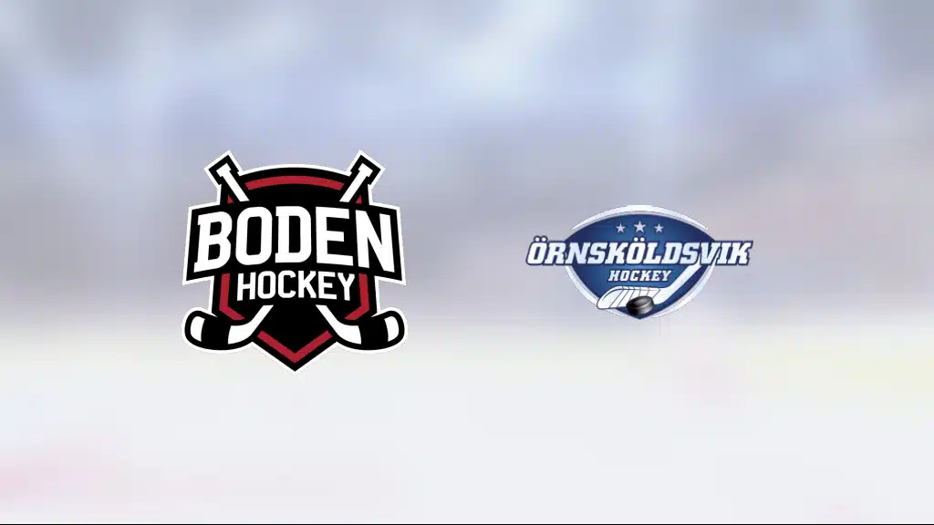 Nils Thomasson i form när Bodens HF vann mot Örnsköldsvik Hockey