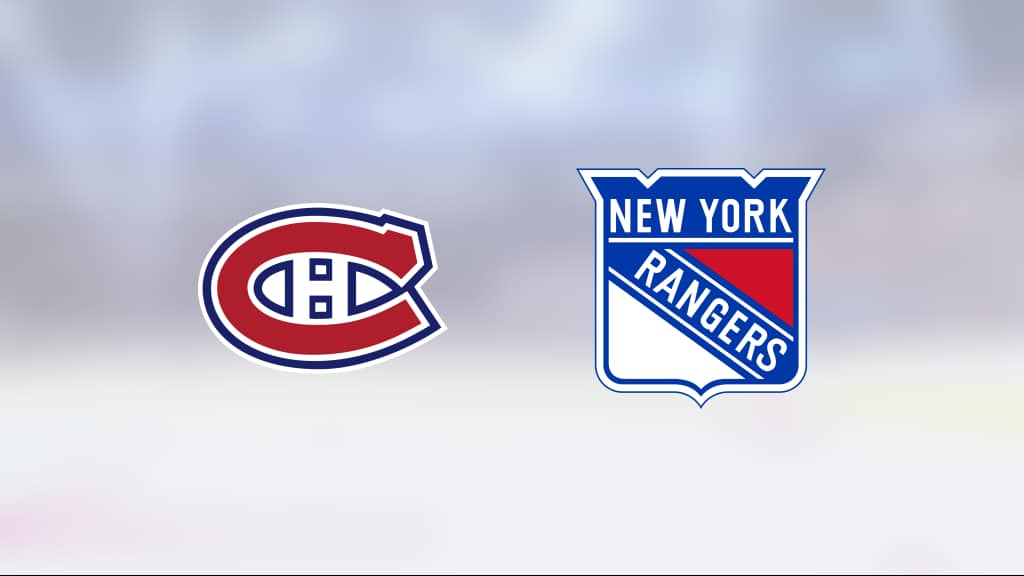 NY Rangers har fyra raka segrar – vann mot Montreal med 7-2